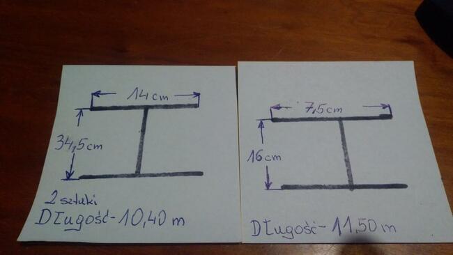 Stal konstrukcyjna dwuteownik 2 sztuki