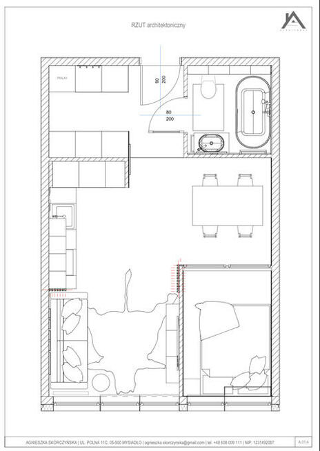 Mieszkanie 38,3 m2 ul. Chłodna