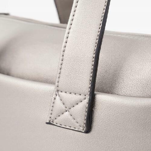 Torebka Damska Stalowa Shopperka Nobo z Portmonetką Polecam