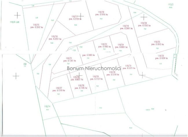 Na sprzedaż 13 działek budowlanych Wilcza