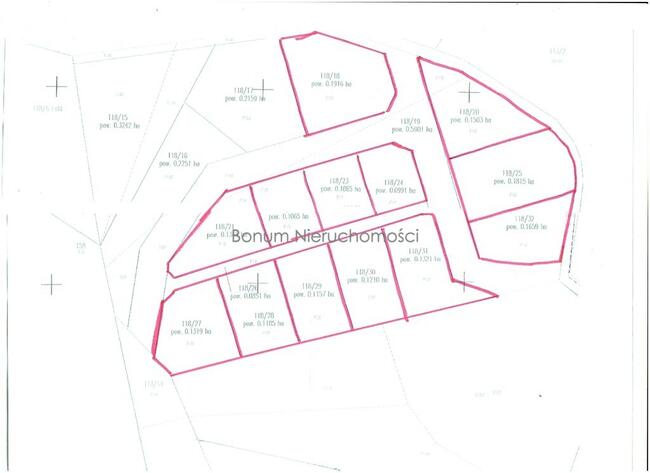 Na sprzedaż 13 działek budowlanych Wilcza