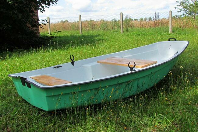 Mały stabilny bączek łódeczka wędkarska łódeczka Skiff