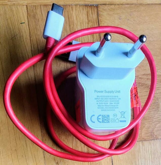 ŁADOWARKA SIECIOWA USB OnePlus Warp Charge 30W KABEL USB-C