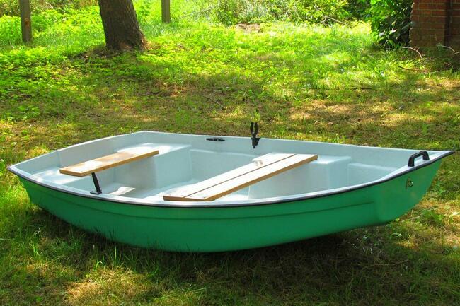 Mały stabilny bączek łódeczka wędkarska łódeczka Skiff