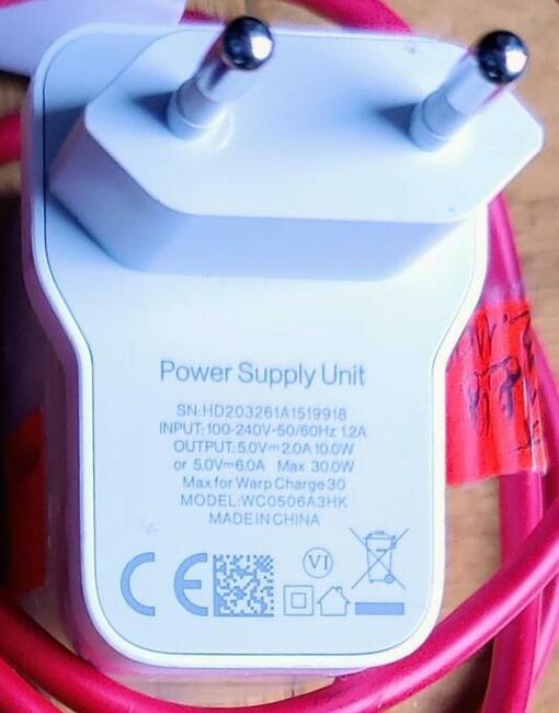 ŁADOWARKA SIECIOWA USB OnePlus Warp Charge 30W KABEL USB-C