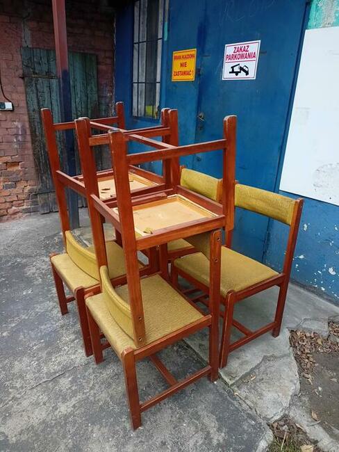 Krzesła PRL, Krzesła Drewniane, Krzesła Tapicerowane