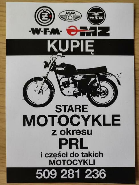 Kupię stare motocykle WSK SHL MZ jawa