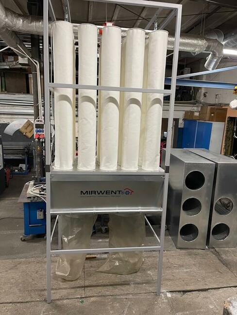 Stacjonarny odciąg pyłu - wzmocniony MIRWENT STAN MAGAZYNOWY