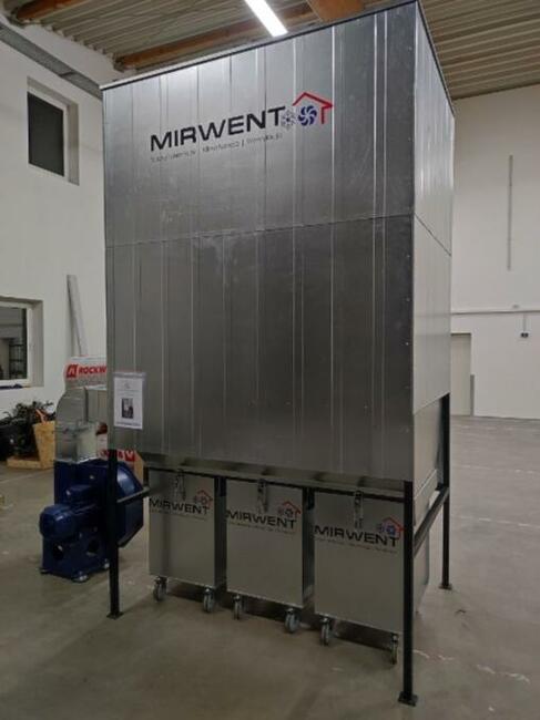 Stacjonarny odciąg pyłu - wzmocniony MIRWENT STAN MAGAZYNOWY