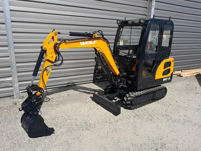 Nowa Minikoparka WOLF WE18 - masa 1,8t - Raty / Leasing / FV