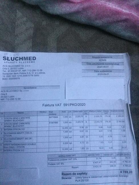 Sprzedam aparaty sluchowe