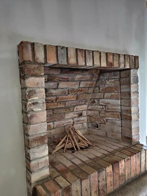 Palenisko otwarte z cegły kominek otwarty zdun mazowieckie