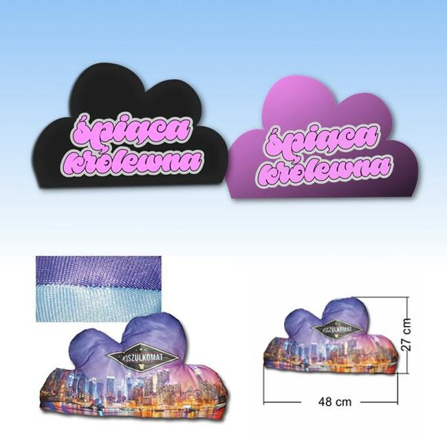 Poduszka chmurka z oryginalnym nadrukiem Idealna na prezent