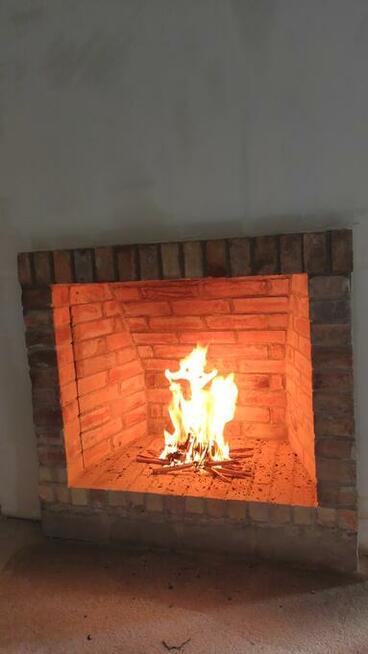 Palenisko otwarte z cegły kominek otwarty zdun mazowieckie