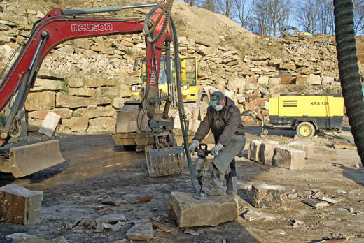 Wydobycie kamienia - kamieniarz - Niemcy