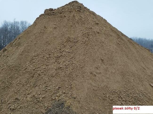 PIASEK ZASYPKOWY, piasek kopany 0,00-2,00 mm