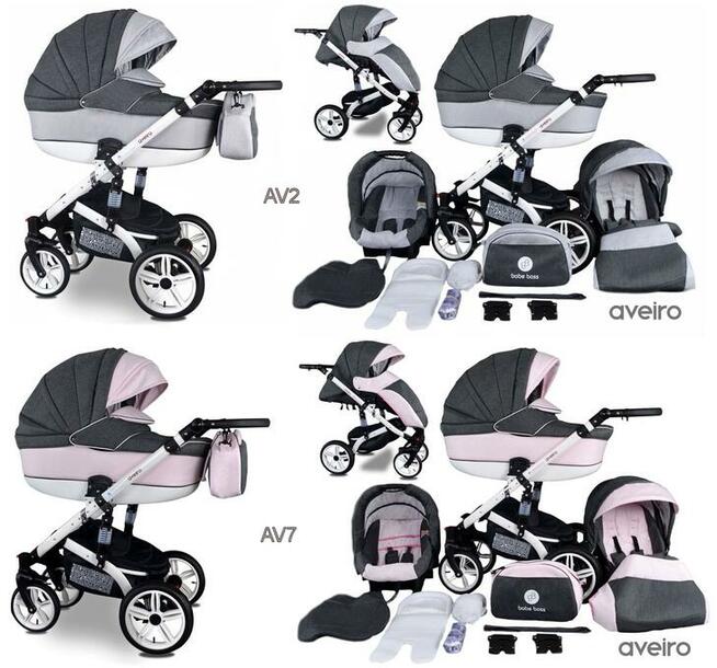 Wózek Dziecięcy Aveiro 4w1 Fotelik Samochodowy Baza Isofix