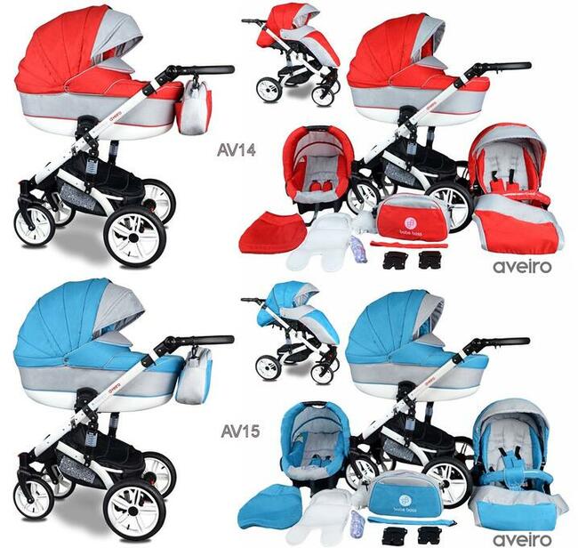 Wózek Dziecięcy Aveiro 4w1 Fotelik Samochodowy Baza Isofix