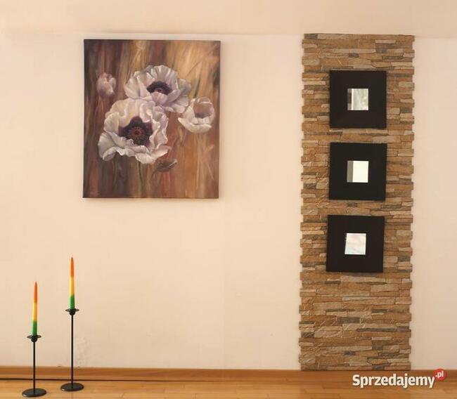 Maki Łąka, ręcznie molowany olejny, L. Olbrycht