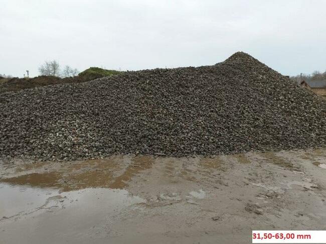 KRUSZYWO BETONOWE, przekrusz, 0/16, 31,5/63, 63 mm