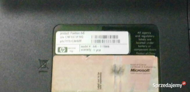 Laptop HP Pavilion dv5 320 GB Win10Pro(test)