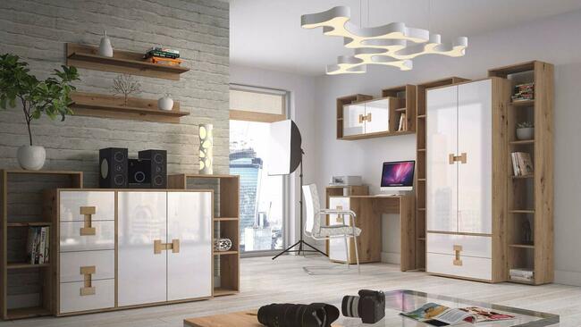 Meble młodzieżowe INDEX w połysku