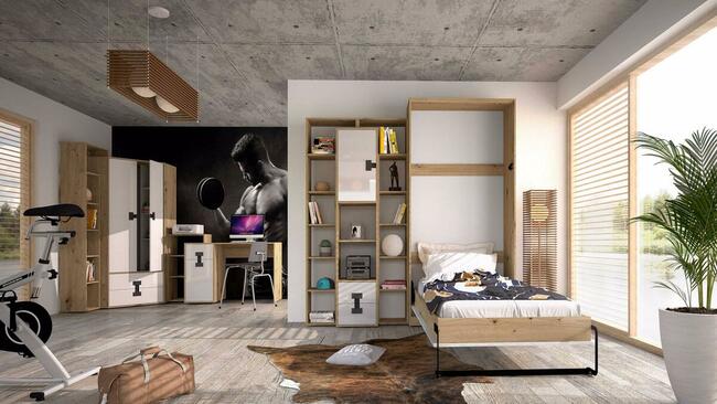 Meble młodzieżowe INDEX w połysku