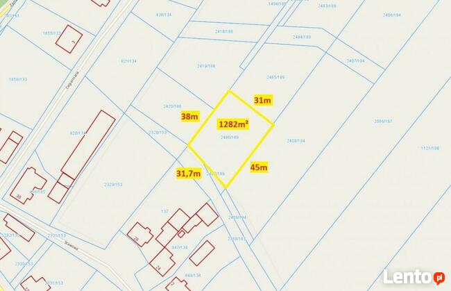 Działka budowlana Kochcice gm. Kochanowice, Dolna