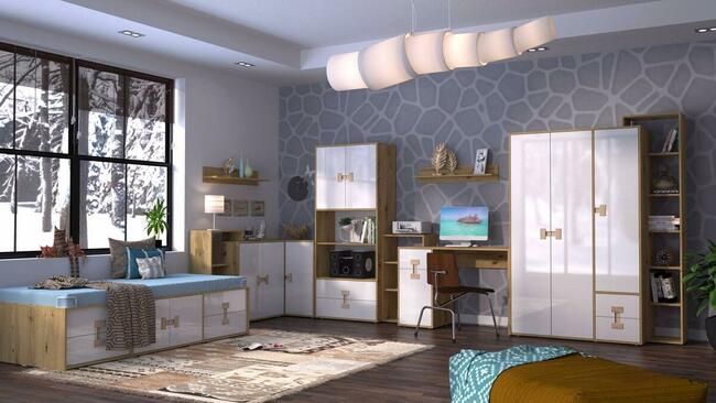 Meble młodzieżowe INDEX w połysku