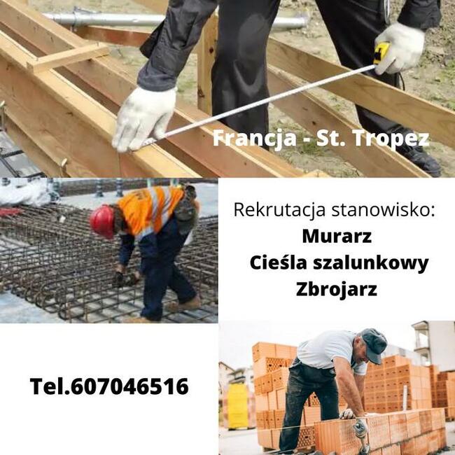 Pracownik budowlany - Murarz i Zbrojarz Francji-- St. Tropez