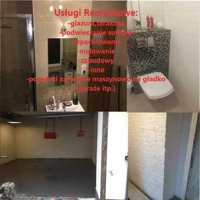 Usługi remontowe tynki maszynowe (agregatem z worka )