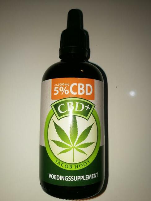 Olej CBD olej konopny 5% 100 ml JACOB HOOY Holandia 100% org