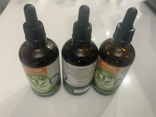 Olej CBD olej konopny 5% 100 ml JACOB HOOY Holandia 100% org