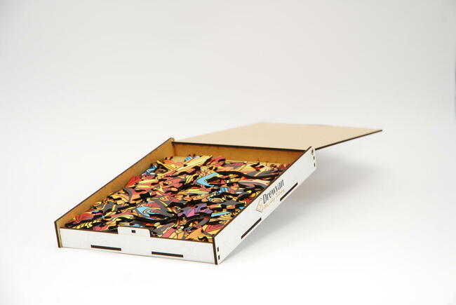 Puzzle Drewniane Premium EKO Układanka KOT 200 el. Rozmiar L