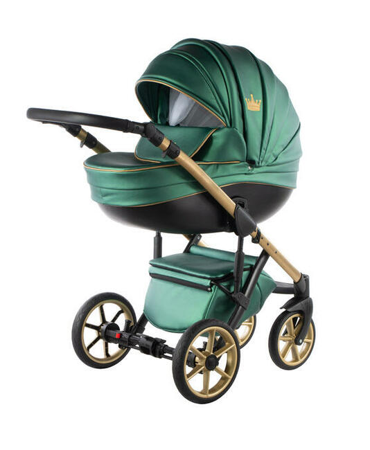 Navi - Metalic Green Gold - 3w1 - Wózek dziecięcy - Kajtex