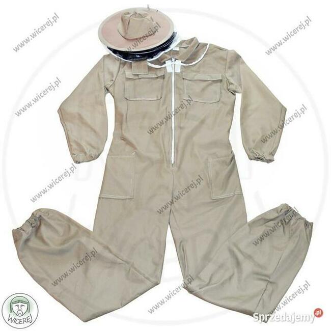 Kombinezon Pszczelarski Premium 100% Bawełna z Kapeluszem