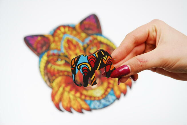 Puzzle Drewniane Premium EKO Układanka LIS 156 el. Rozmiar L