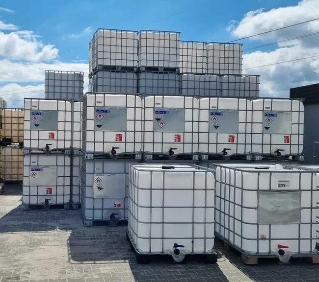 Zbiornik 1000l NOWY wkład z atestem spożywczym paleta stal