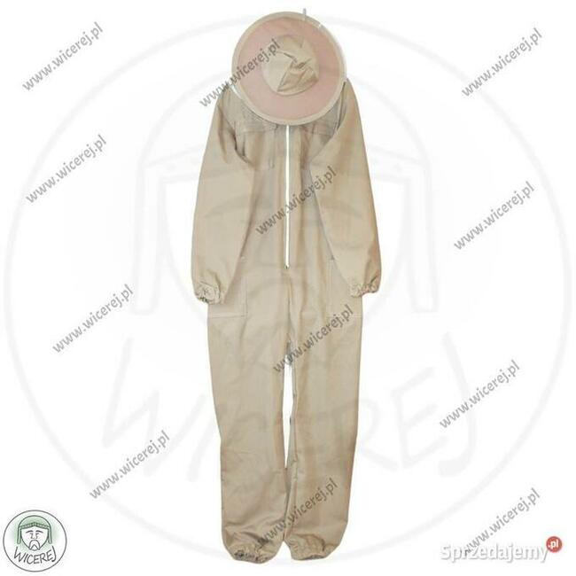 Kombinezon Pszczelarski Premium 100% Bawełna z Kapeluszem