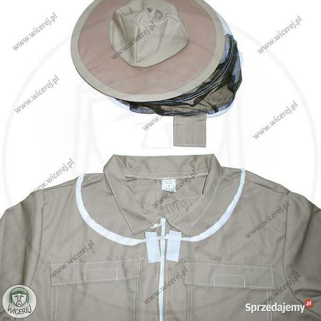 Kombinezon Pszczelarski Premium 100% Bawełna z Kapeluszem