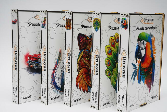 Puzzle Drewniane Premium EKO Układanka LIS 156 el. Rozmiar L