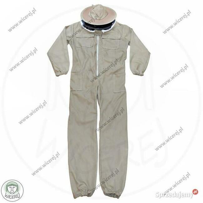 Kombinezon Pszczelarski Premium 100% Bawełna z Kapeluszem