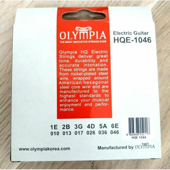 Różne struny stalowe do gitar elektrycznych