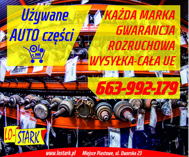 Używane części samochodowe - Największy wybór - wysyłka UE