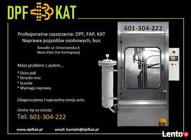 Koszalin DPF TIR Mycie, Czyszczenie, Regeneracja: DPF , KAT