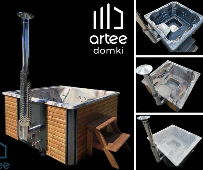 Balia ogrodowa kwadratowa Jacuzzi Ruska BANIA 225x225cm