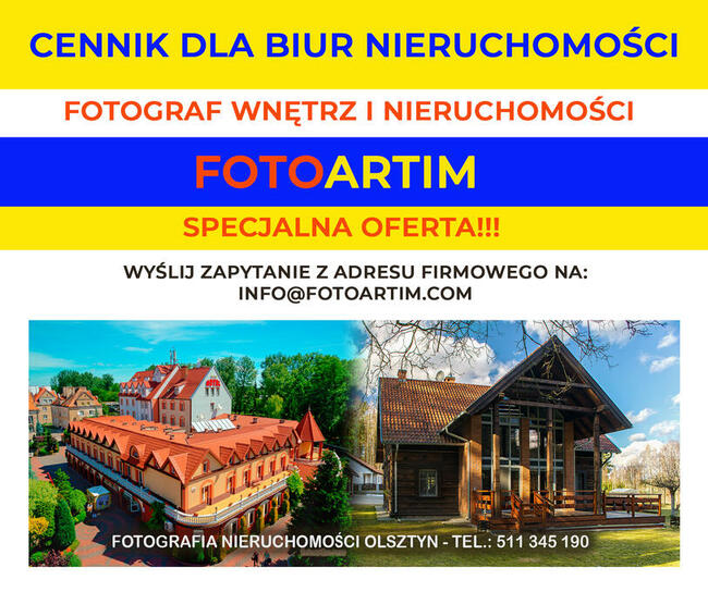 Fotograf nieruchomości Olsztyn