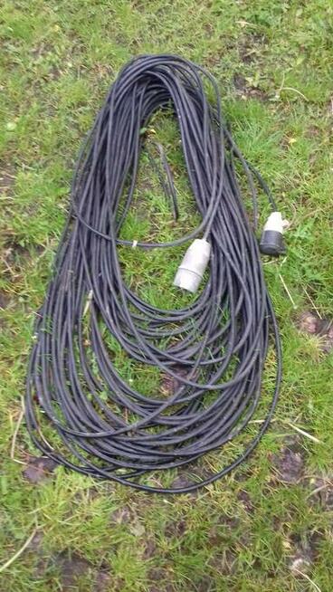 Przewód elektryczny w oponie gumowej