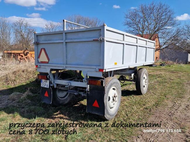 PRZYCZEPA ROLNICZA DMC 4,98 t sprawna zarejestrowana sztywna