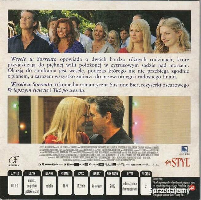 Wesele w Sorrento Pierce Brosnan DVD